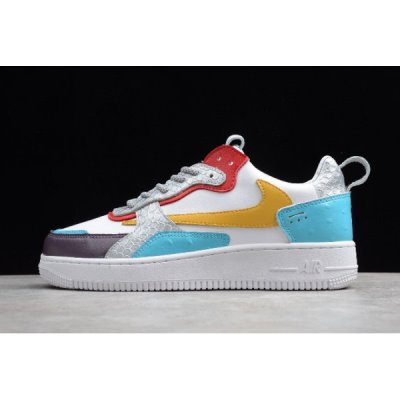 Nike Air Force 1 Ac Beyaz / Tavuskuşu Mavi / Sarı Kaykay Ayakkabı Türkiye - UY2FTTEC